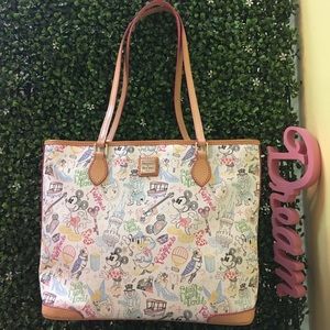 Dooney & Bourke/Disney Sketch leather/canvas tote